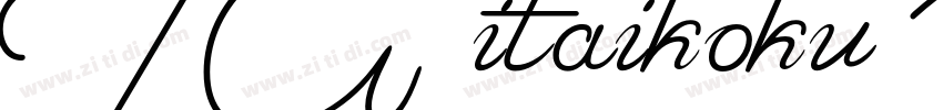 TA itaikoku Regular字体转换